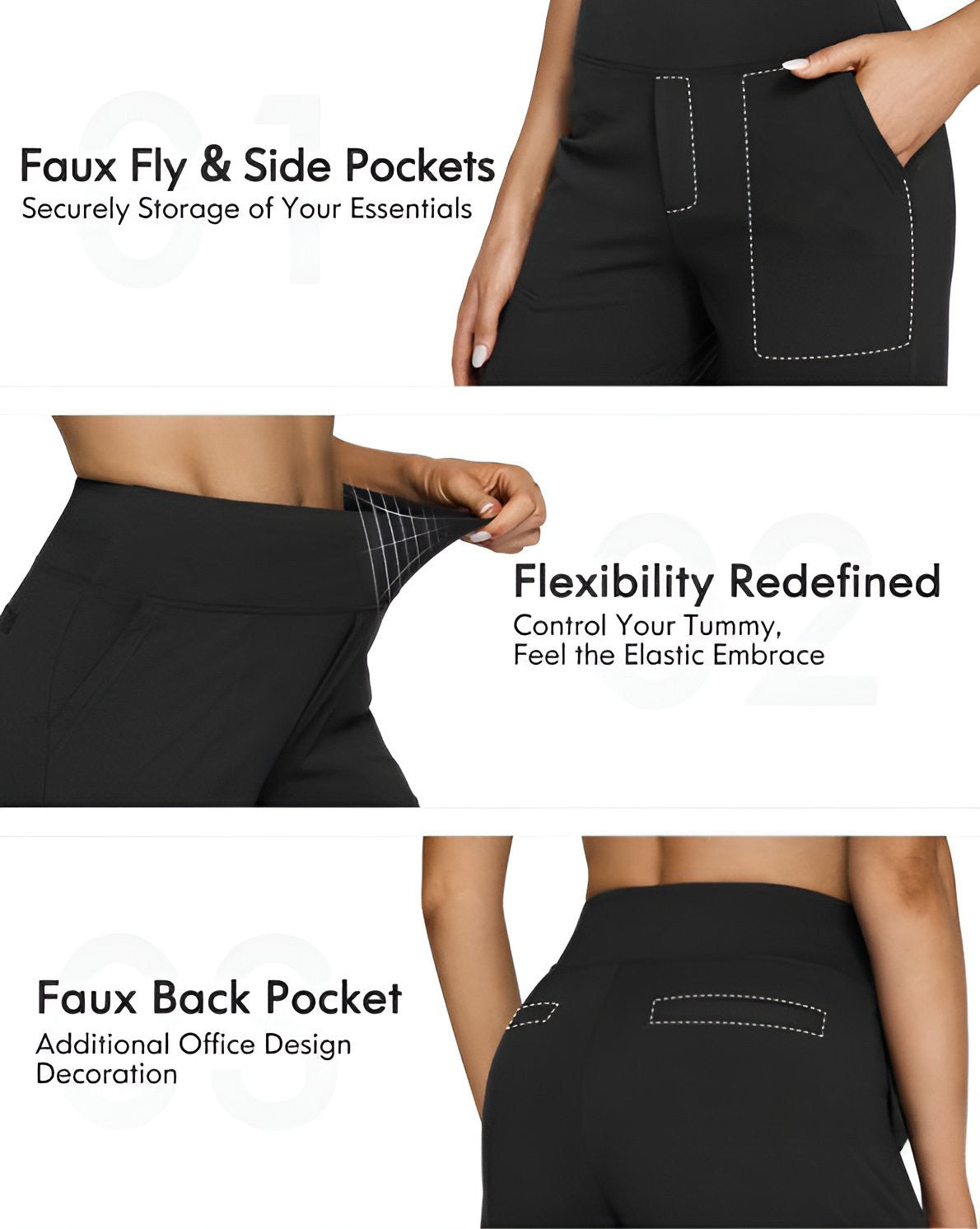 Mila | High Waist Cropped Pants