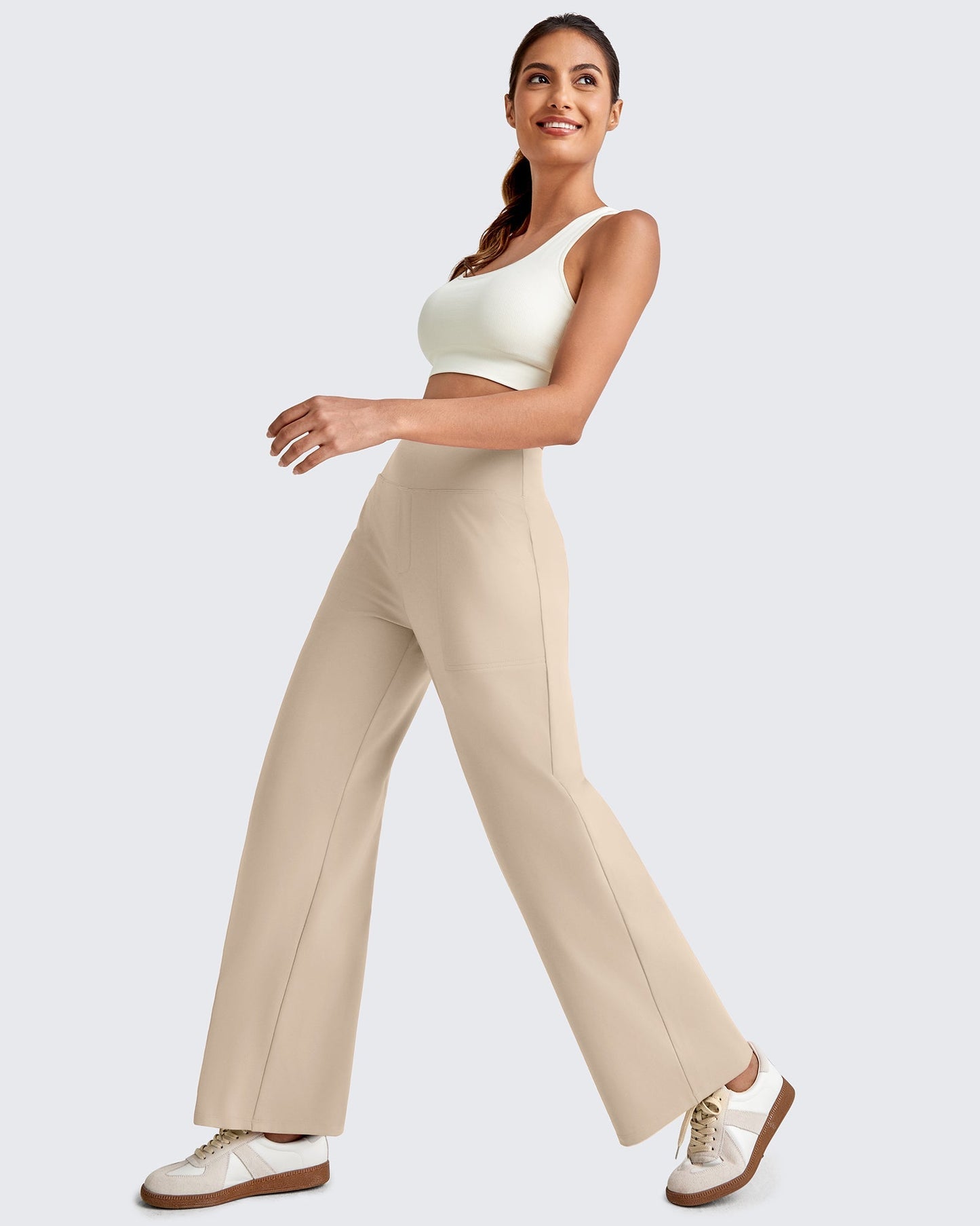 Mila | High Waist Cropped Pants