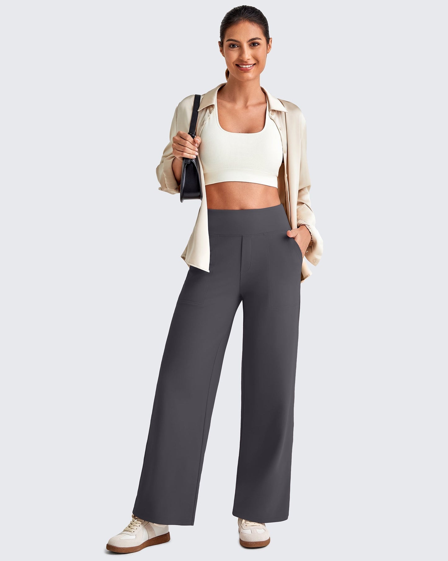 Mila | High Waist Cropped Pants
