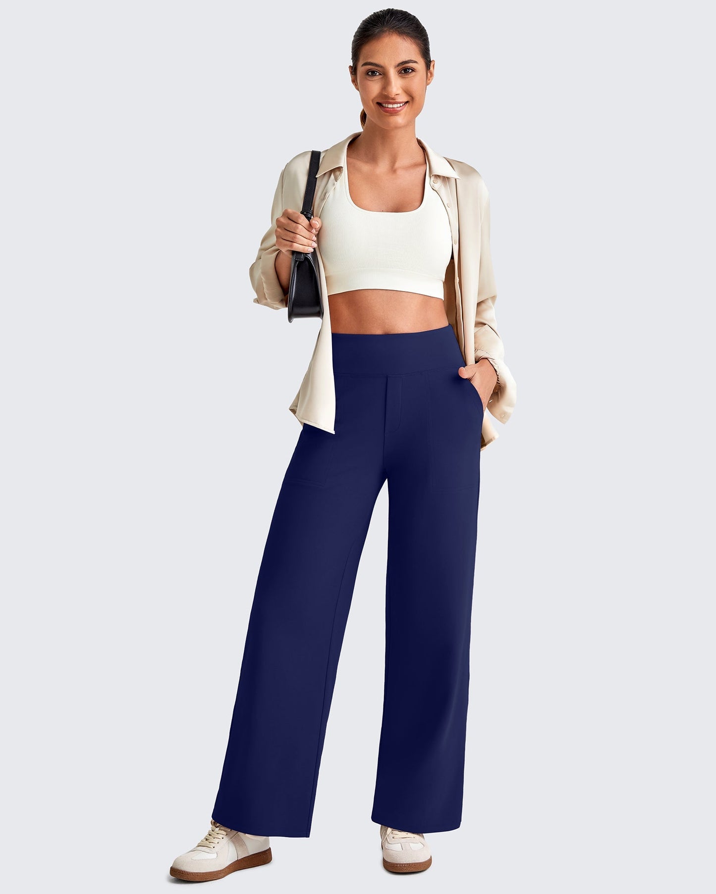 Mila | High Waist Cropped Pants