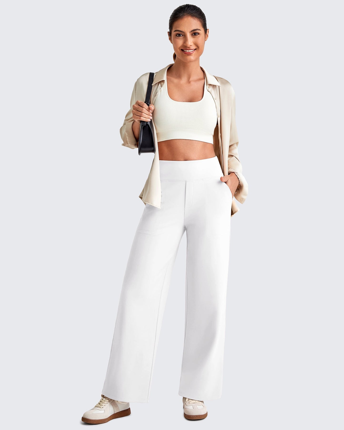 Mila | High Waist Cropped Pants