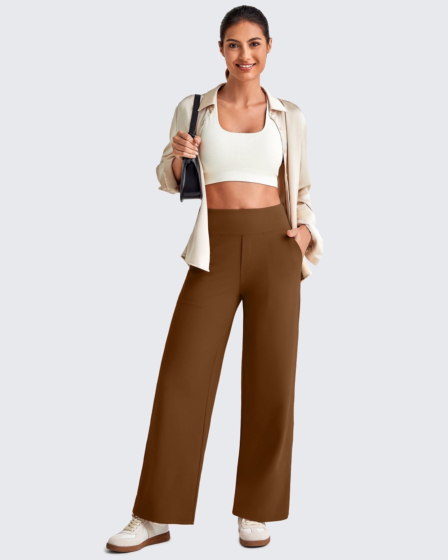 Mila | High Waist Cropped Pants