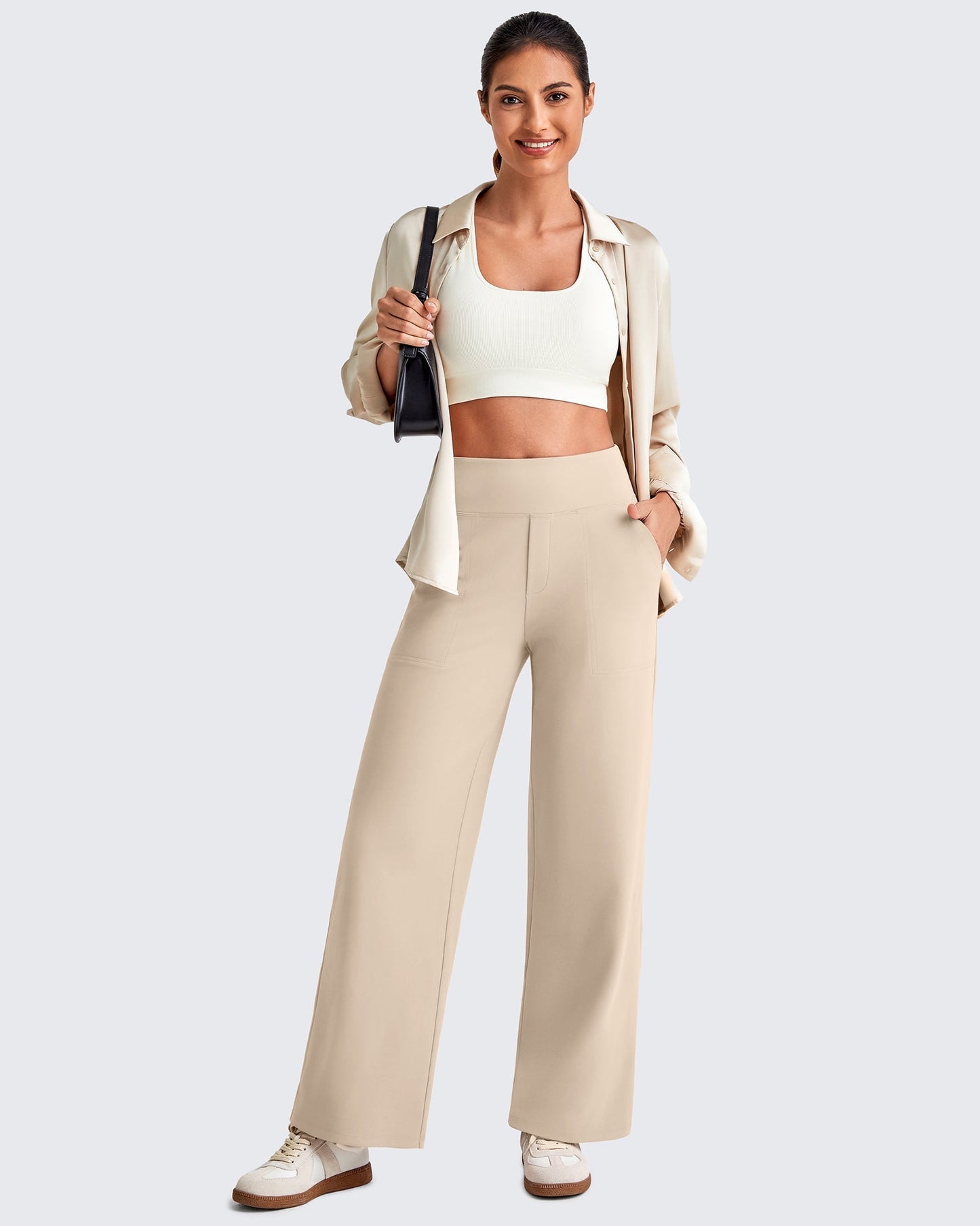 Mila | High Waist Cropped Pants