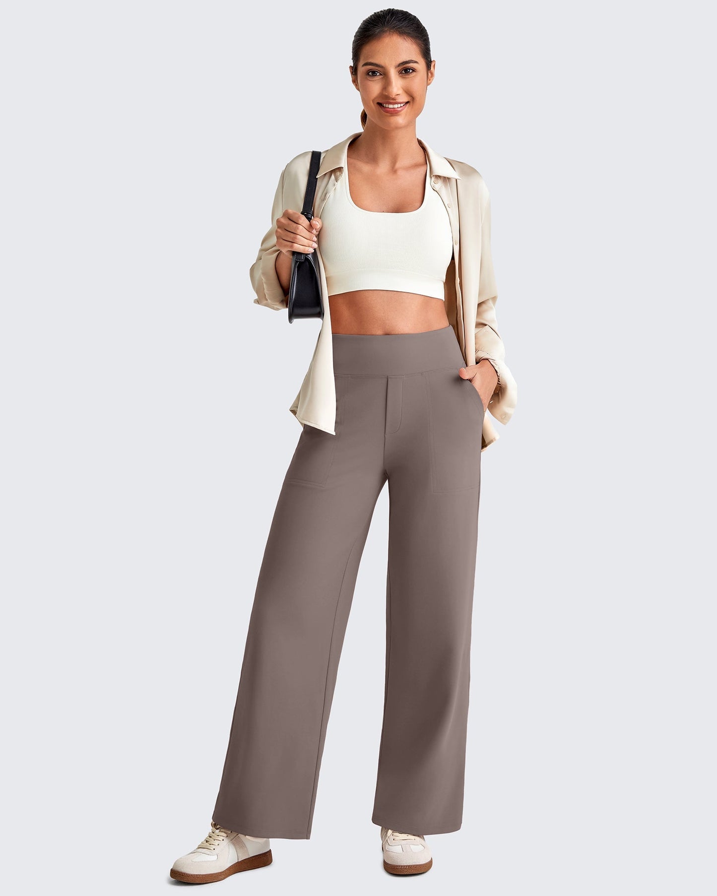 Mila | High Waist Cropped Pants