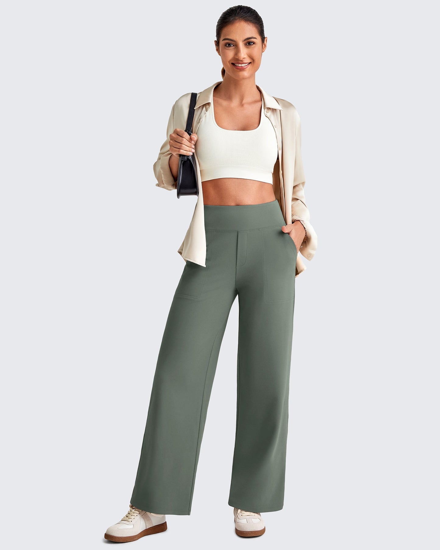 Mila | High Waist Cropped Pants