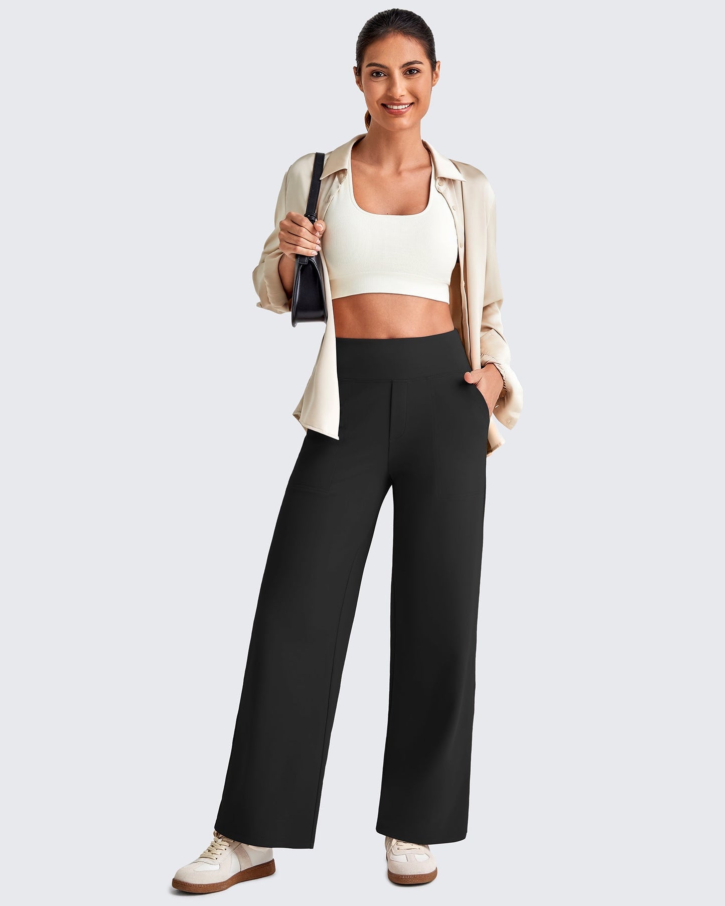 Mila | High Waist Cropped Pants
