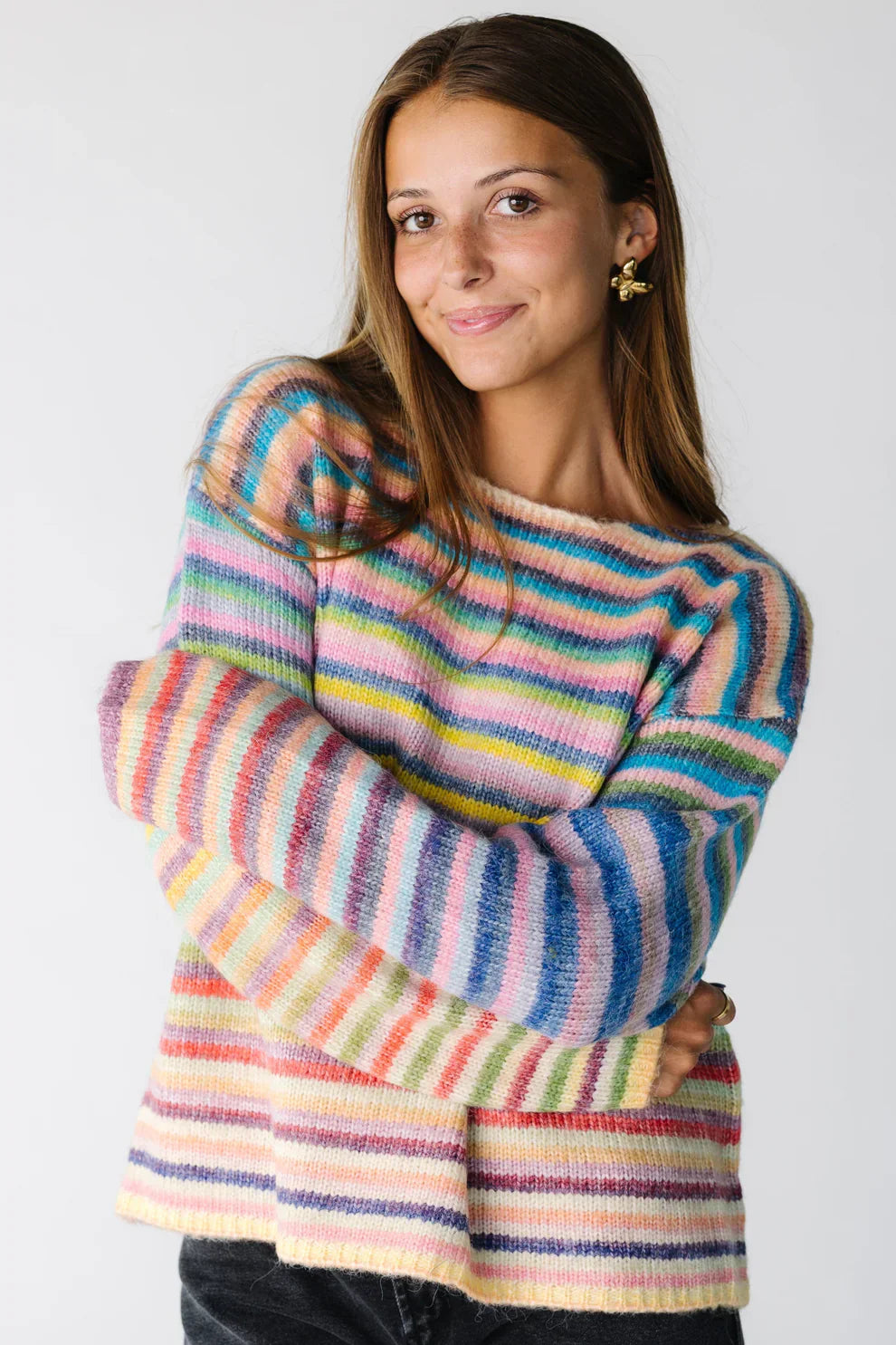 Ella | Striped Pullover Sweater