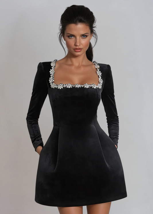 Elodie | Velvet Dress