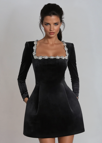 Elodie | Velvet Dress